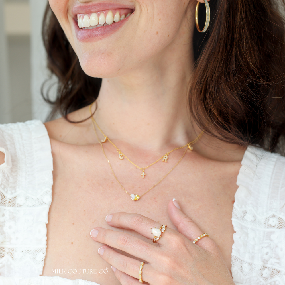 The Charmed Necklace with Five Custom Charms
