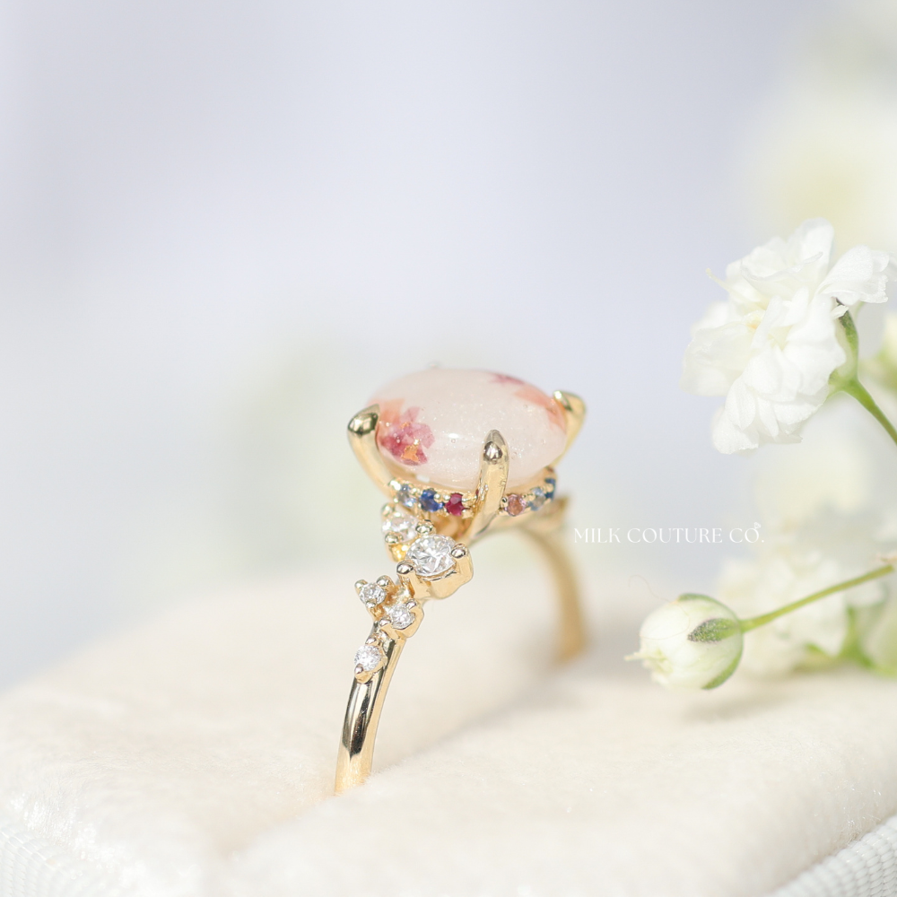 Custom Birthstone Hidden Halo Upgrade