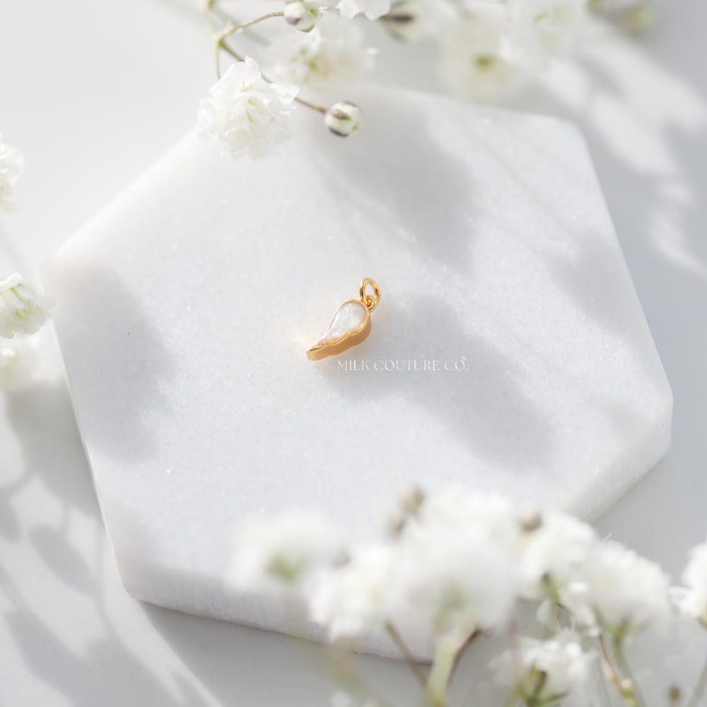 Tiny Angel Wing Charm