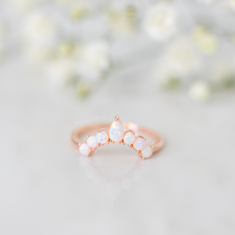 Load image into Gallery viewer, The Aurora Crown Stacking Ring
